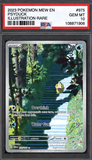 Card Keychain - Pokémon - Psyduck Graded Slab Illustration Rare