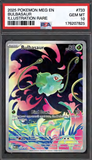 Card Keychain - Pokémon - Bulbasaur Graded Slab Illustration Rare #170