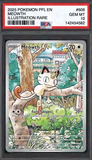 Card Keychain - Pokémon - Meowth Graded Slab Illustration Rare