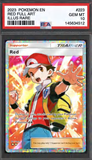 Card Keychain - Pokémon - Red Graded Slab Illustration Rare
