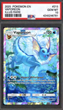 Card Keychain - Pokémon - Vaporeon Graded Slab Illustration Rare