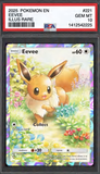 Card Keychain - Pokémon - Eevee Graded Slab Illustration Rare