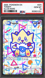 Card Keychain - Pokémon - Togepi Graded Slab Illustration Rare