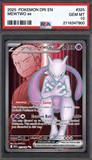 Card Keychain - Pokémon - Team Rocket's Mewtwo ex Graded Slab #262