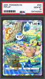 Card Keychain - Pokémon - Piplup Graded Slab #282