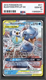 Card Keychain - Pokémon - Blastoise & Piplup GX Graded Slab