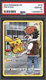 Card Keychain - Pokémon - Pikachu Graded Slab #354