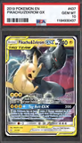 Card Keychain - Pokémon - Pikachu & Zekrom GX Graded Slab