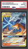 Card Keychain - Pokémon - Reshiram & Charizard GX Graded Slab