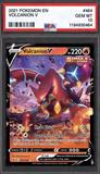 Card Keychain - Pokémon - Volcanion V Graded Slab
