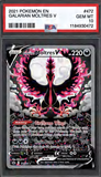 Card Keychain - Pokémon - Galarian Moltres V Graded Slab #408
