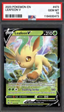 Card Keychain - Pokémon - Leafeon V Graded Slab #409