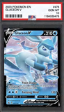 Card Keychain - Pokémon - Glaceon V Graded Slab #414