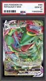 Card Keychain - Pokémon - Rayquaza VMAX Graded Slab #421