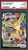Card Keychain - Pokémon - Leafeon VMAX Graded Slab