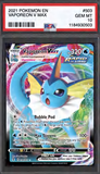 Card Keychain - Pokémon - Vaporeon VMAX Graded Slab #438