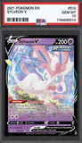 Card Keychain - Pokémon - Sylveon V Graded Slab #445
