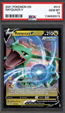 Card Keychain - Pokémon - Rayquaza V Graded Slab #450