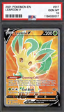 Card Keychain - Pokémon - Leafeon V Graded Slab #452