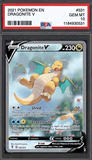Card Keychain - Pokémon - DragoniteV Graded Slab