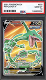 Card Keychain - Pokémon - Rayquaza V Graded Slab #467
