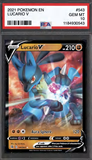 Card Keychain - Pokémon - Lucario V Graded Slab #478