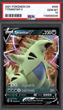 Card Keychain - Pokémon - Tyranitar V Graded Slab