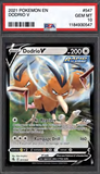 Card Keychain - Pokémon - Dodrio V Graded Slab