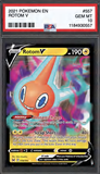Card Keychain - Pokémon - Rotom V Graded Slab