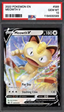 Card Keychain - Pokémon - Meowth V Graded Slab