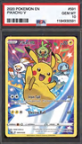 Card Keychain - Pokémon - Pikachu Graded Slab #525