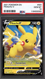 Card Keychain - Pokémon - Pikachu V Graded Slab #527