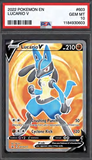 Card Keychain - Pokémon - Lucario V Graded Slab #537