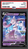 Card Keychain - Pokémon - Mewtwo V Graded Slab #538