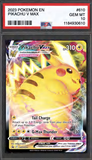 Card Keychain - Pokémon - Pikachu VMAX Graded Slab #544