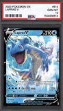 Card Keychain - Pokémon - Lapras V Graded Slab