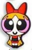 Crocs Charm - The Powerpuff Girls - Blossom With Red Bow