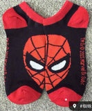 Socks - Marvel - Spider-Man Face Red Black Ankle Socks (1 Pair)
