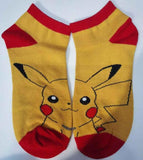Socks - Pokemon - Pikachu Face Yellow Red Ankle Socks (1 Pair)