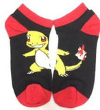 Socks - Pokemon - Charmander Black Red Ankle Socks (1 Pair)