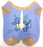 Socks - Pokemon - Squirtle Dynamic Pose Blue Ankle Socks (1 Pair)