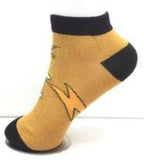 Socks - Pokemon - Raichu Lightning Bolt Yellow Ankle Socks (1 Pair)