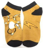 Socks - Pokemon - Raichu Lightning Bolt Yellow Ankle Socks (1 Pair)