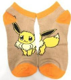 Socks - Pokemon - Eevee Light Brown Orange Ankle Socks (1 Pair)