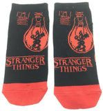 Socks - Stranger Things - Logo Red Black Lightbulb Ankle Socks (1 Pair)