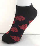 Socks - Naruto - Akatsuki Clouds Black Ankle Socks (1 Pair)