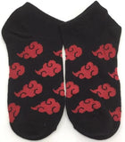 Socks - Naruto - Akatsuki Clouds Black Ankle Socks (1 Pair)