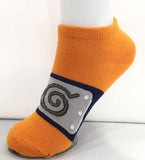 Socks - Naruto - Konoha Symbol Orange Blue Ankle Socks (1 Pair)