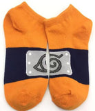 Socks - Naruto - Konoha Symbol Orange Blue Ankle Socks (1 Pair)