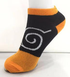 Socks - Naruto - Konoha Symbol Black Orange Ankle Socks (1 Pair)